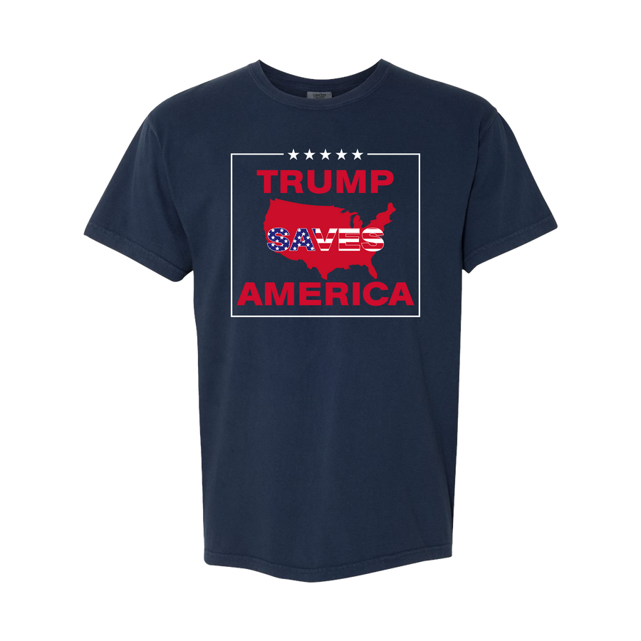 Trump Saves America T- (Short Sleeve & Long Sleeve)