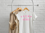 Varsity Trump Shirt (Short & Long Sleeve White