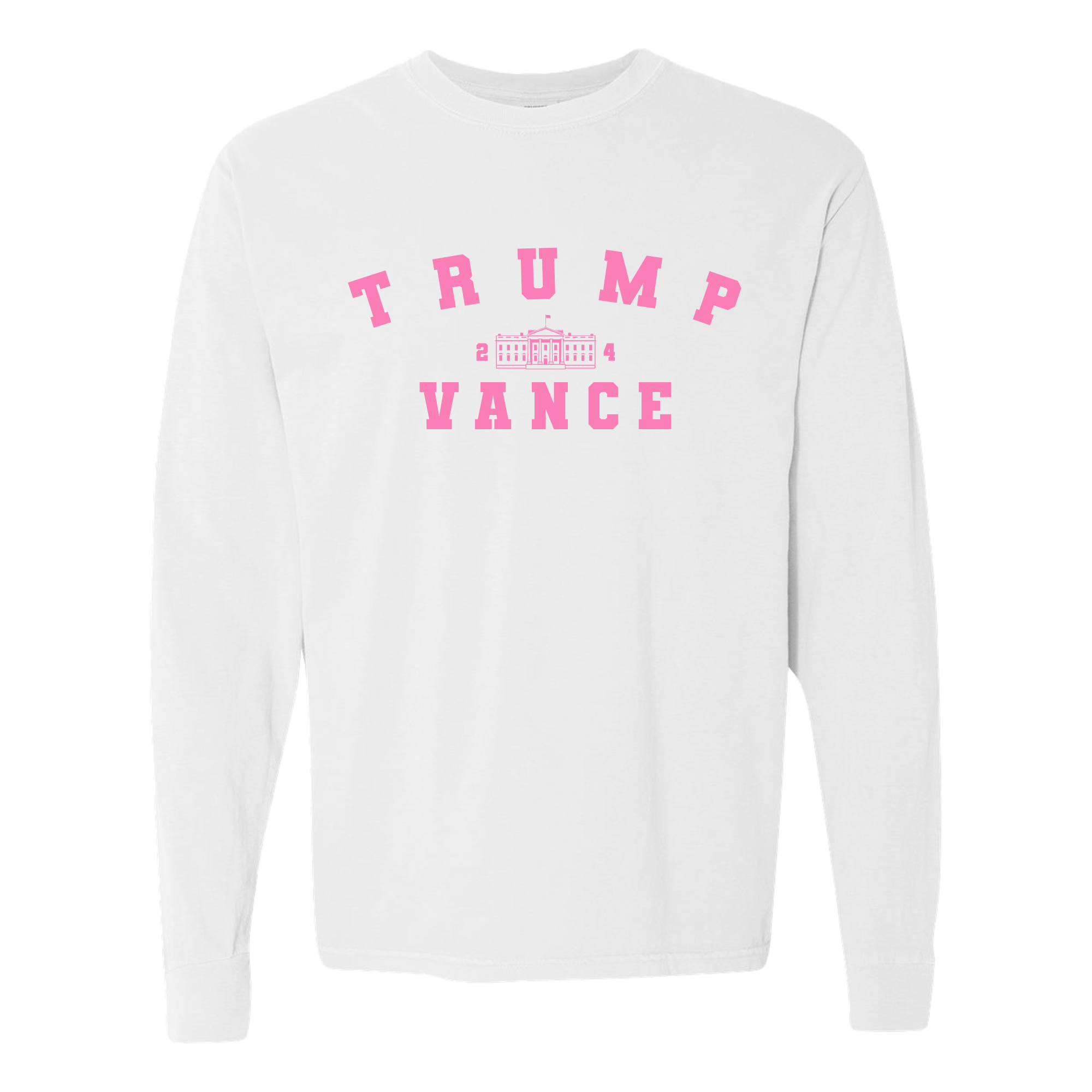 Varsity Trump Shirt (Short & Long Sleeve White