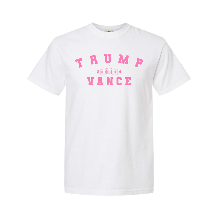 Varsity Trump Shirt (Short & Long Sleeve White