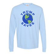 Trump Saves the World Shirt (Short & Long Sleeve Hydrangea)